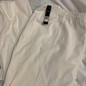 NWT $144 retail Nic+Zoe Women's Paper White Pants Elastic Waist